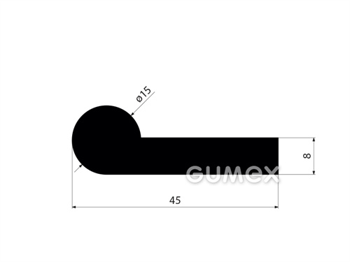 GUMMIPROFILE P-FORM - EPDM